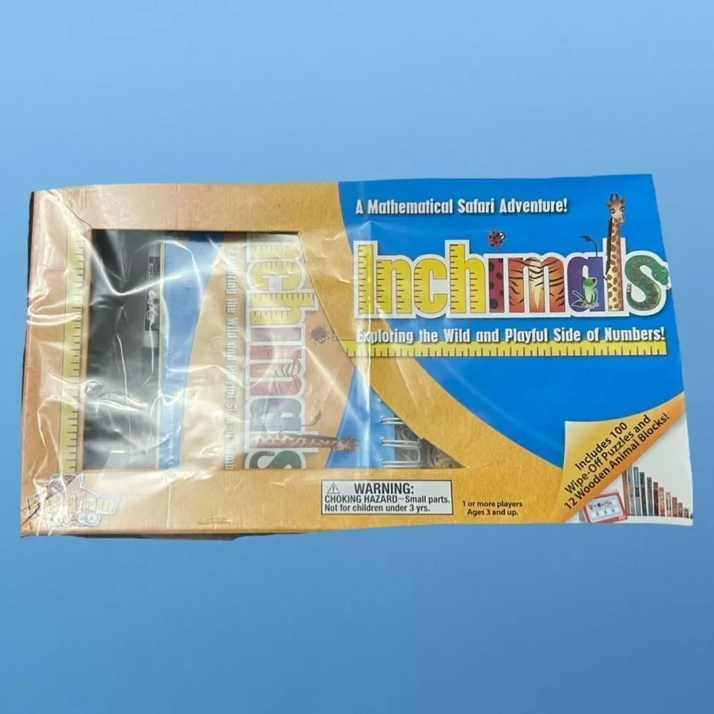 Fat Brain Toy Co Inchimals­ Learning Wooden Math Game Toy